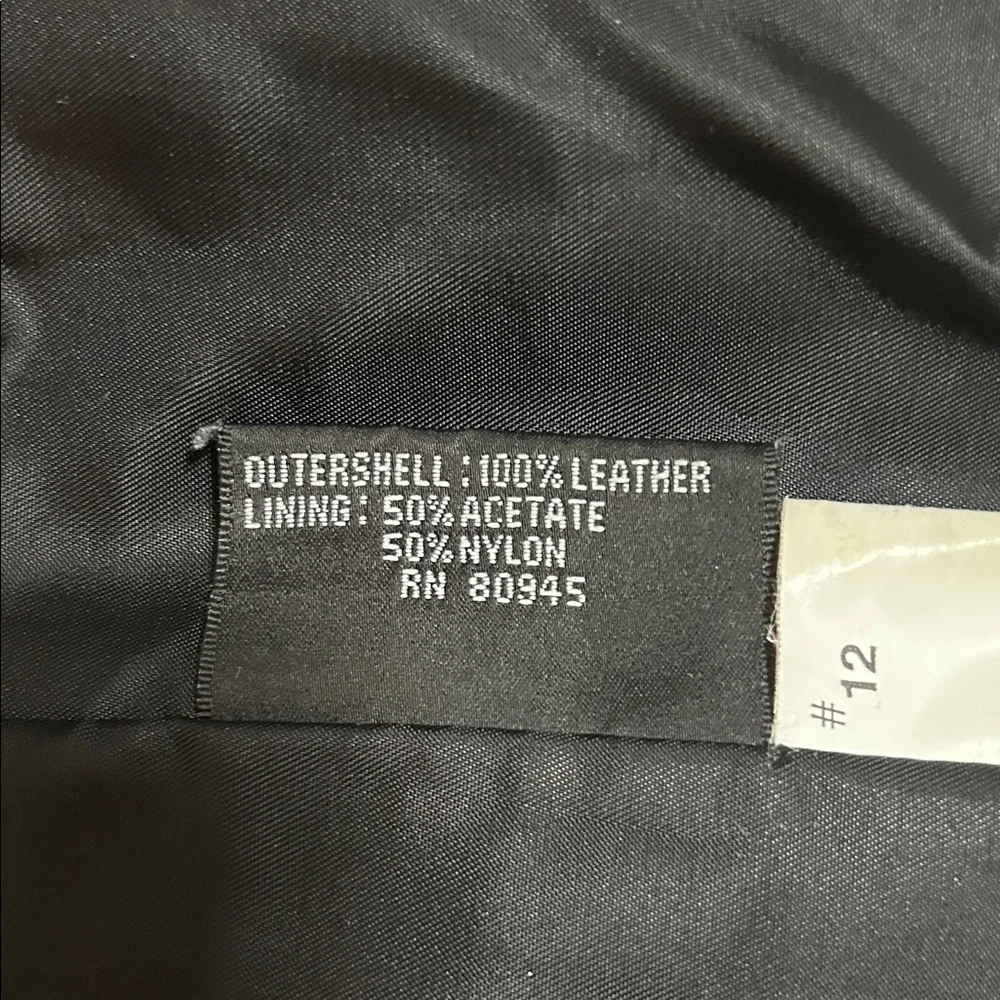 Black Leather Jacket Blazer by Luis Alvear Sz M - Picture 15 of 15